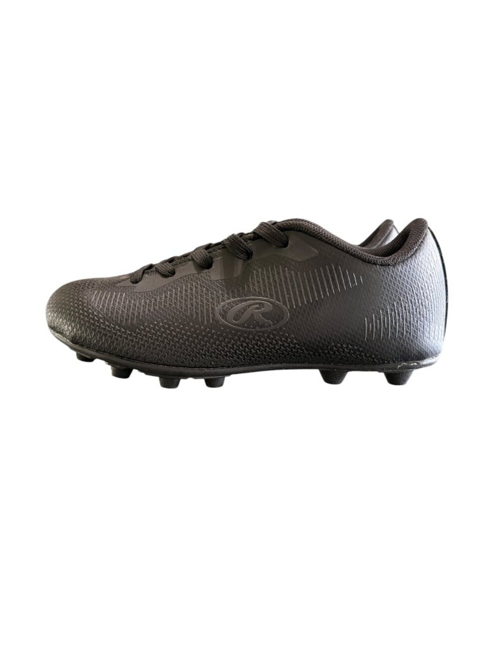Rawlings Delta Lace Up Black Soccer Cleats Youth Size 13 NWT